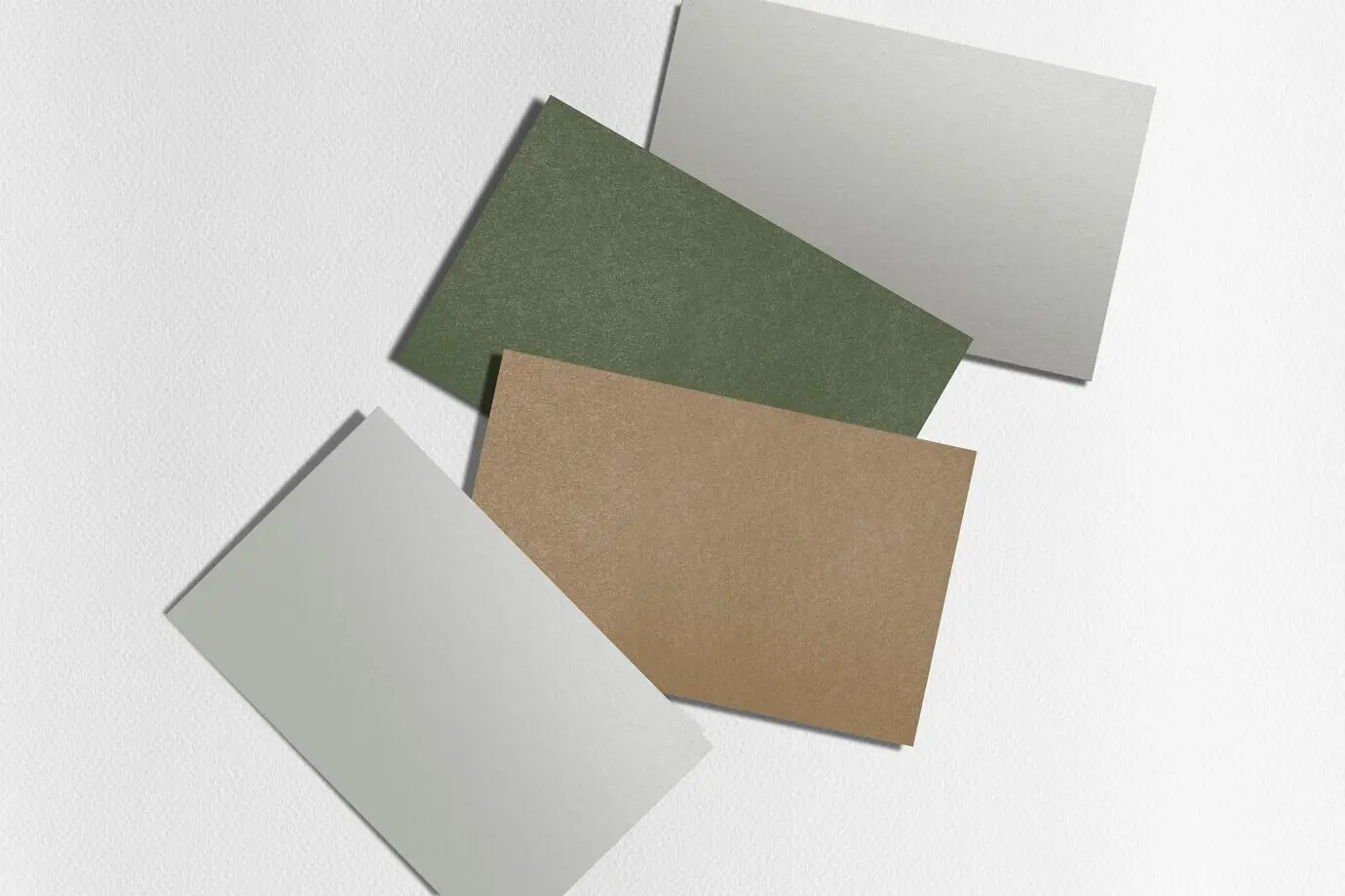 Чистые визитные карточки, экологическая устойчивость, экоиндустрия, в разноцветном исполнении